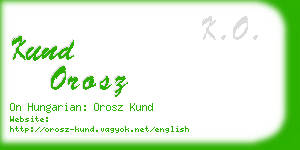 kund orosz business card